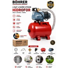 Böhrer BA011422 4 Kat 4 Daire Kadar Uygun 50L Otomatik Aç Kapa Hidrofor - Bakır Sargılı