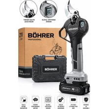 Böhrer BA011450 Pro Seri 50MM Akülü Dal Budama Makası - 21V 2AH