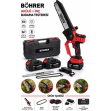 Böhrer BA011409 36V 5AH 10PİLLİ 20CM Kömürsüz Dal Budama Testeresi
