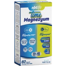 Nbt Life Time Magnezyum 60 Kapsül – Vitamin B6 ve B12 Içeren Takviye Edici Gıda (Türkiye Menşeli)
