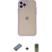Marsilyan™- iPhone 11 Pro Kılıf Ahenk Çizgi Serisi - Siyah Joko Magic 5d Hayalet Cam + Shine Kamera Lens Koruma Cam - Mı