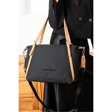 Just Polo Kadın Büyük Valiz Boy Ayarlanabilir Askılı Lüks El & Omuz Çantası Shoulder Bag