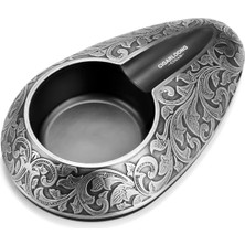 Bek Tobacco Cigarloong Damascus Oval Metal Puro Küllüğü Siyah Tekli