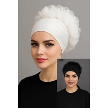 ALDAIYR 2 Adet Fırfır Bone Tesettür Bone