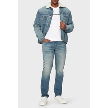Calvin Klein Erkek Mavi Calvin Klein Slım, 1A4 Mavi Erkek Kot Pantolon