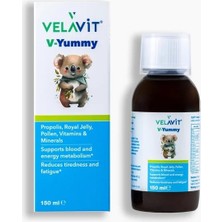 Velavit V- Yummy - Çocuklar Için Vitamin Desteği Şurup - 150 ml