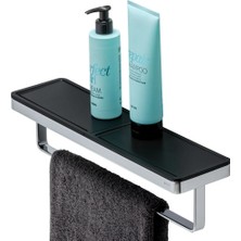 Geesa 918853 02 06 420 Frame Krom/siyah Raflı Havluluk 42 cm