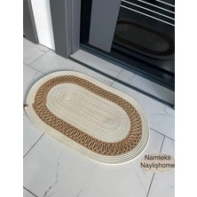 Namteks Jüt Hasır Siyah Gold Kapı Önü Banyo Mutfak Balkon Paspası Çeyizlik Hediyelik