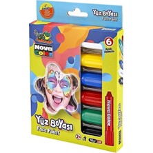 Nova Color Yüz Boyası 6'li Set, 160GR, Renkli TYBGJ75HUUJL6UI748
