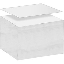 Küp Notluk Yedeği 500 Lü 1 Paket Masaüstü Beyaz Küp Blok Not Kağıdı Yedek 9.5x9.5cm Küp Not Boş Kağıt Büro Ofis