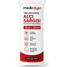 Medicays+ Medicays Ortopedik Alçı Pamuğu 15 CM×200CM(50 Paket)