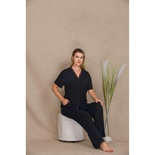 Yare Fitilli Penye Pijama Takımı Alt Üst 12676