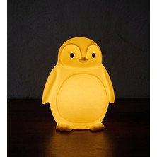 Riva Self Penguen Figürlü 3D Baskı Tealight Mumluk / Dekoratif Ambiyans Aydınlatma