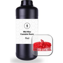 Birfigurum Kuyum Mid Wax Castable Reçine 1 kg / Kırmızı