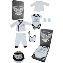 Beşiktaş Orijinal Bebek Hastane Çıkışı Takımı Özel Tasarım Ahşap Kutulu