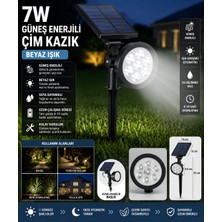 Sakin Enerji 7W Solar Güneş Enerjili Çim Kazığı & Bahçe Aydınlatma