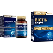 Magnesium Complex 60 Tablet ve Nutraxin Biotin Forte Tablet 60 Tablet