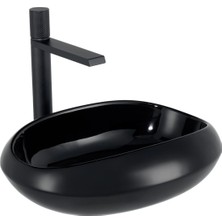 EY-4710S Tezgah Üstü Lavabo Parlak Siyah