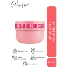 LET'SCRUB Girl In Love Vücut Peelingi 5 Özel Bileşenli Body Scrub 280 gr - Besleyici ve Nemlendirici