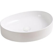 EY-4713 Tezgah Üstü Lavabo Parlak Beyaz