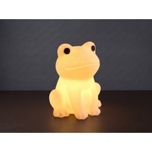 Riva Self Kurbağa Figürlü 3D Baskı Tealight Mumluk / Dekoratif Ambiyans Aydınlatma