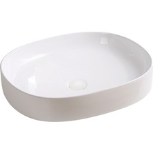 EY-4712 Tezgah Üstü Lavabo Parlak Beyaz