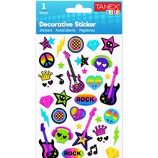 Tanex Puffy Rock Sticker Tekli