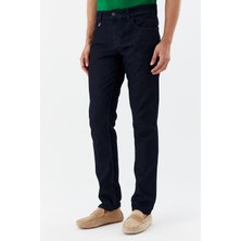 Sabri Özel Erkek Lacivert Normal Kesim Regular Fit Beş Cep Normal Bel Denim Pantolon