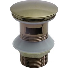 Fontana DR-02M Mat Gold Sifon Üst Takımı (Tahliye Delikli)