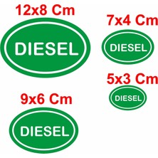 Sticker Dizayn Diesel Işareti Sticker - Araba Oto Motosiklet Karavan Cam Sticker - 00324