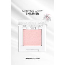 MISSHA Uzun Süre Kalıcı Kolay Uygulanan Işıltılı Tekli Far Modern Shadow Shimmer (202 Pinky Sunray)