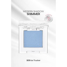 MISSHA Uzun Süre Kalıcı Kolay Uygulanan Işıltılı Tekli Far Modern Shadow Shimmer (205 Ice Trucker)