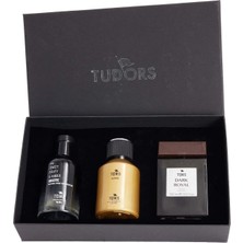 Tudors Özel Hediye Kutulu 3'lü Çarkıfelek-Bergamot-Ozonik 100 ML Uzun Süre Kalıcı Parfüm Seti