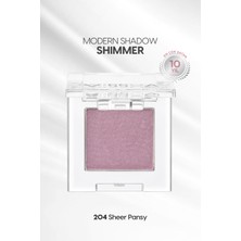 MISSHA Uzun Süre Kalıcı Kolay Uygulanan Işıltılı Tekli Far Modern Shadow Shimmer (204 Sheer Pansy)