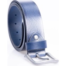Tudors Erkek %100 Hakiki Deri 4 Cm Spor Lacivert Kemer