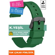 Trendburada Tcl Mt42 Mt42x Mt43 Mt46-Slazenger Akıllı Çocuk Saatleriyle Uyumlu Silikon Saat Kordonu Kayışı A71SYH