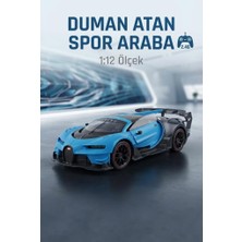 Farbu Oyuncak 1:12 Ölçek 8 Fonksiyonlu Bugetti Chiron Tasarımlı Duman Efektli Uzaktan Kumandalı Yarış Arabası