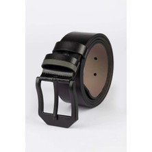 Tudors Erkek 4 cm Spor Siyah Kemer