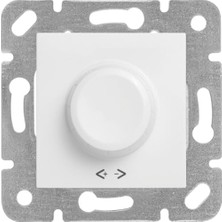 Palmira Demir Karre/meridian Beyaz Floresan Dimmer 1 10V Mekanizma ve Düğme/kapak