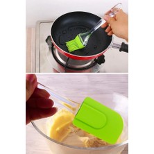 Orvila 2'li Silikon Spatula ve Yumurta Fırçası Seti Yanmaz Yapışmaz
