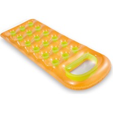 Intex Bardaklı Mavi Turuncu Yatak 188X71 cm