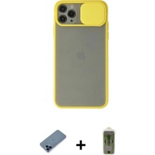 Marsilyan™- iPhone 11 Pro Max Kılıf Vadi Çizgi - Siyah Joko Magic 5d Hayalet Cam + Metal Kamera Lens Koruma Cam - Mı