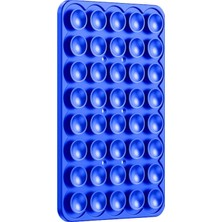 Palmira Demir Telefon Arkasına Yapışan Silikon Vantuzlu Telefon Tutucu, Telefon Kılıfı Tutucu, Tüm Cep Telefonu Modellerine Uygun, Araç Telefon Tutucu, Ahtapot, Vakumlu Telefon Tutucu (Lacivert)