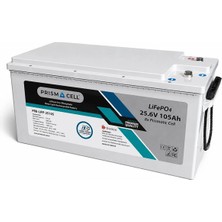 Peak Volt Prismacell Serisi Lifepo4 Smart Bms Bluetooth 25,6 V, 105 Ah Uzun Ömürlü Tekne, Karavan, Enerji Sistemi Aküsü - 5 Yıl Garantili