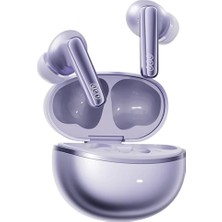 Palmira Demir Qcy Melobuds N70 Bluetooth Kulaklık, Hi-Res Audio, Ldac, 50DB Hibrit Anc, Kablosuz Şarj, 50 Saat Pil Ömrü, 6 Mikrofon, Kulakiçi, Mor