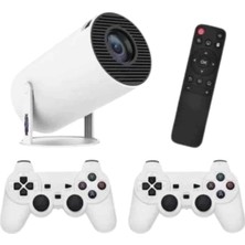 Semel 4K Wireless Çift Kollu Kumandalı Oyun Projeksiyonu Retro Video Oyunu