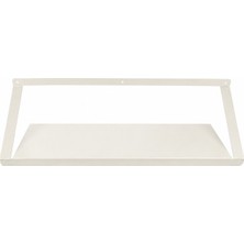 Alfafonet Ziglat 150 Serisi Endüstriyel Duvar Tipi Raf 700x200x150 mm Mat Beyaz 20 kg Taşıma Kapasiteli