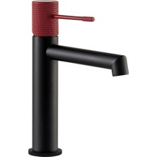 Fontana FM-2118 Siyah & Kırmızı Lavabo Bataryası