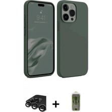 Marsilyan™- iPhone 15 Pro Kılıf Kozmos Yansıma Özel Seri - Siyah Joko Magic 5d Hayalet Cam + Raze Metal Kamera Lens - Tmgı