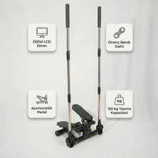 Kochler Pro Serisi Hidrolik Dirençli Kollu Stepper | Çelik Şase | Sessiz Step Spor Aleti